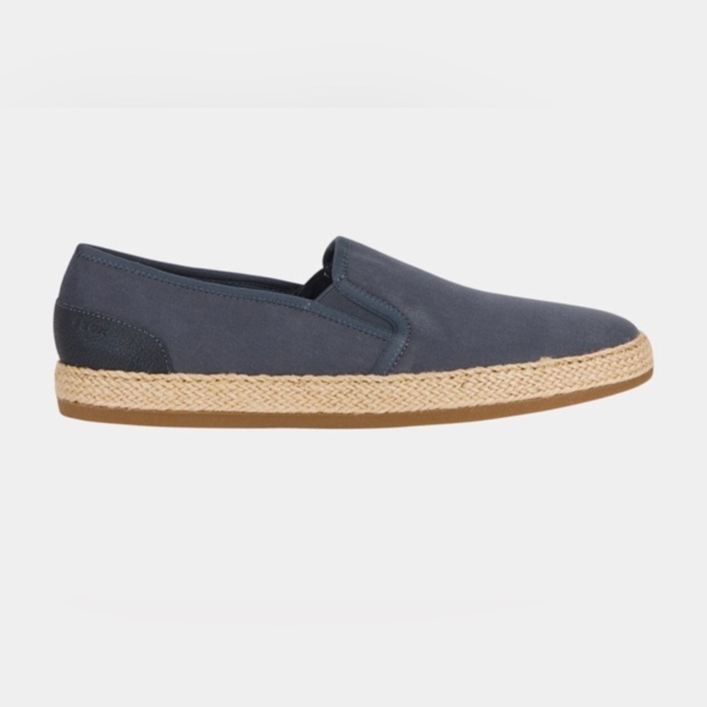 Geox Pantelleria‎ Man Navy canvas & suede Espadrilles slip on shoe size 9 new